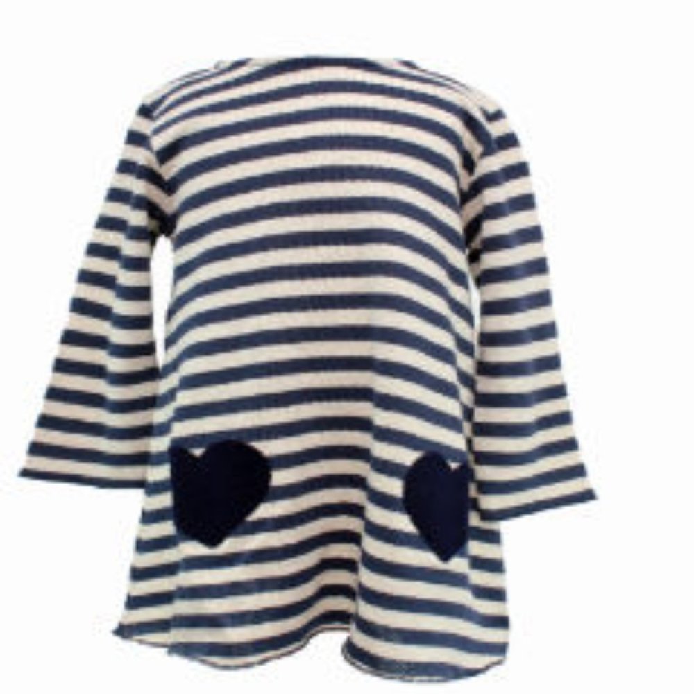 Play UP Blue Striped Heart Dress